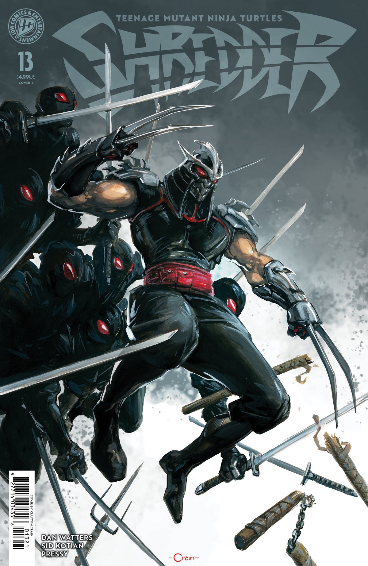 Teenage Mutant Ninja Turtles: Shredder #13 Cover B Clayton Crain