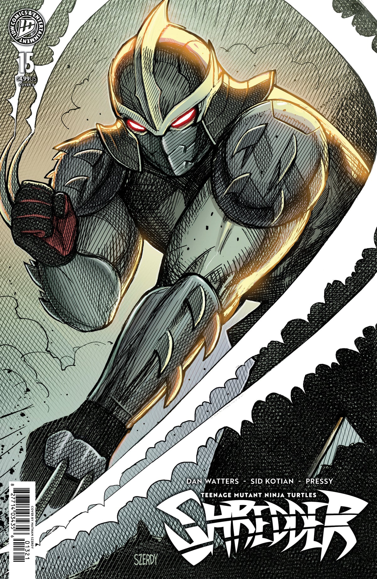 Teenage Mutant Ninja Turtles: Shredder #15 Cover B Nathan Szerdy