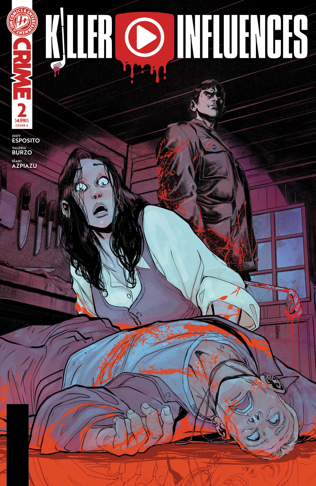 Comic book cover of 'Killer Influences #2 Cover A (Baldeon)'