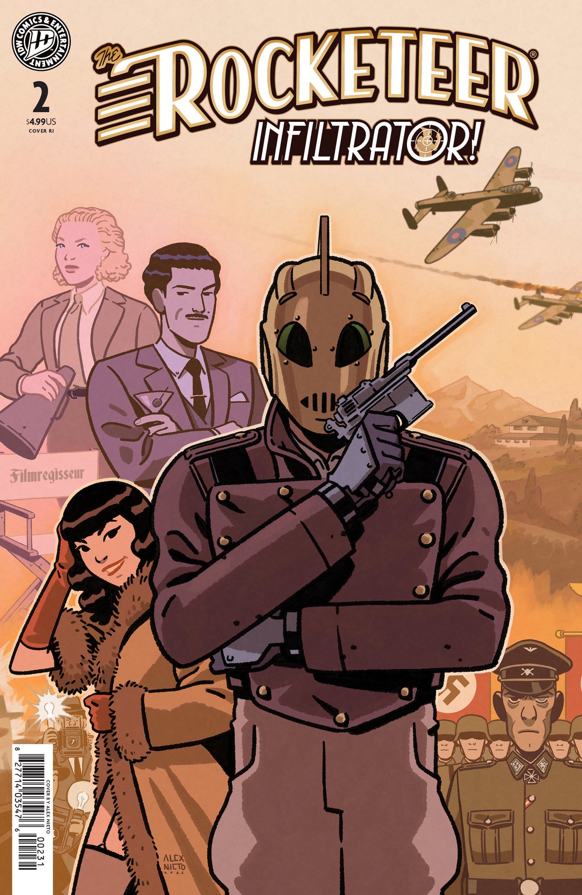 Comic book cover of 'The Rocketeer: Infiltrator! #2 Variant Ri (10) (Nieto) PRESALE 8/26'