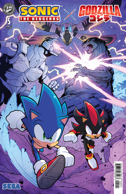Sonic the Hedgehog x Godzilla #5 Cover A Jack Lawrence