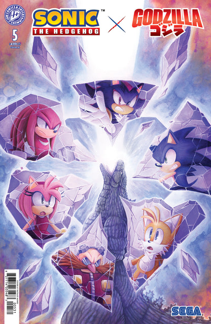 Sonic the Hedgehog x Godzilla #5 Cover C 1:15 Natalie Haines