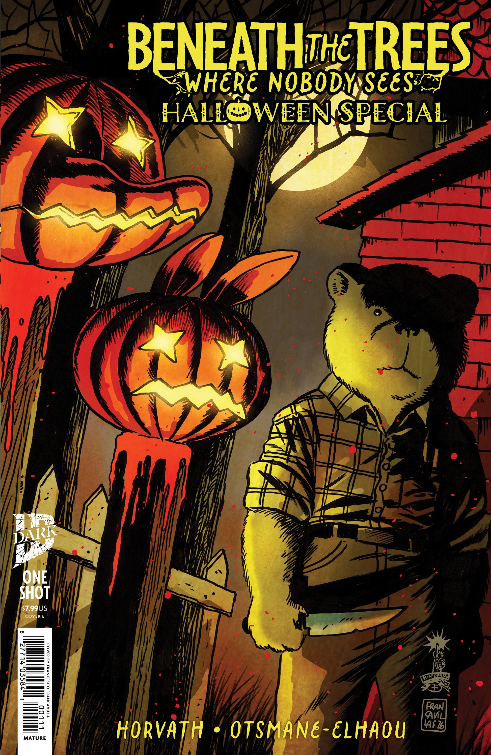 Beneath the Trees Where Nobody Sees Halloween Special Cover E Francesco Francavilla IDW Goes Dark
