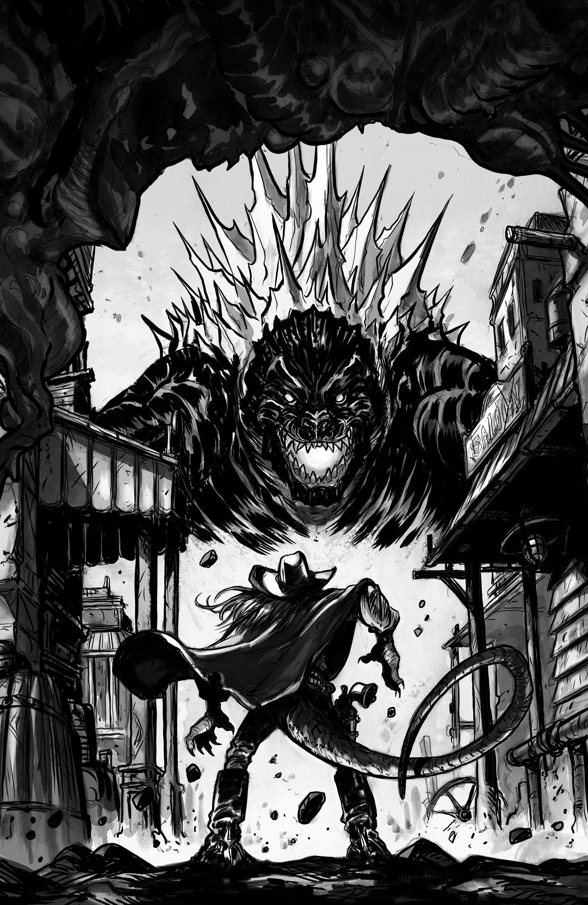 Godzilla: Revenge of the Deadzone [Kai-Sei Era] #4 Cover C 1:10 Pablo Tunica