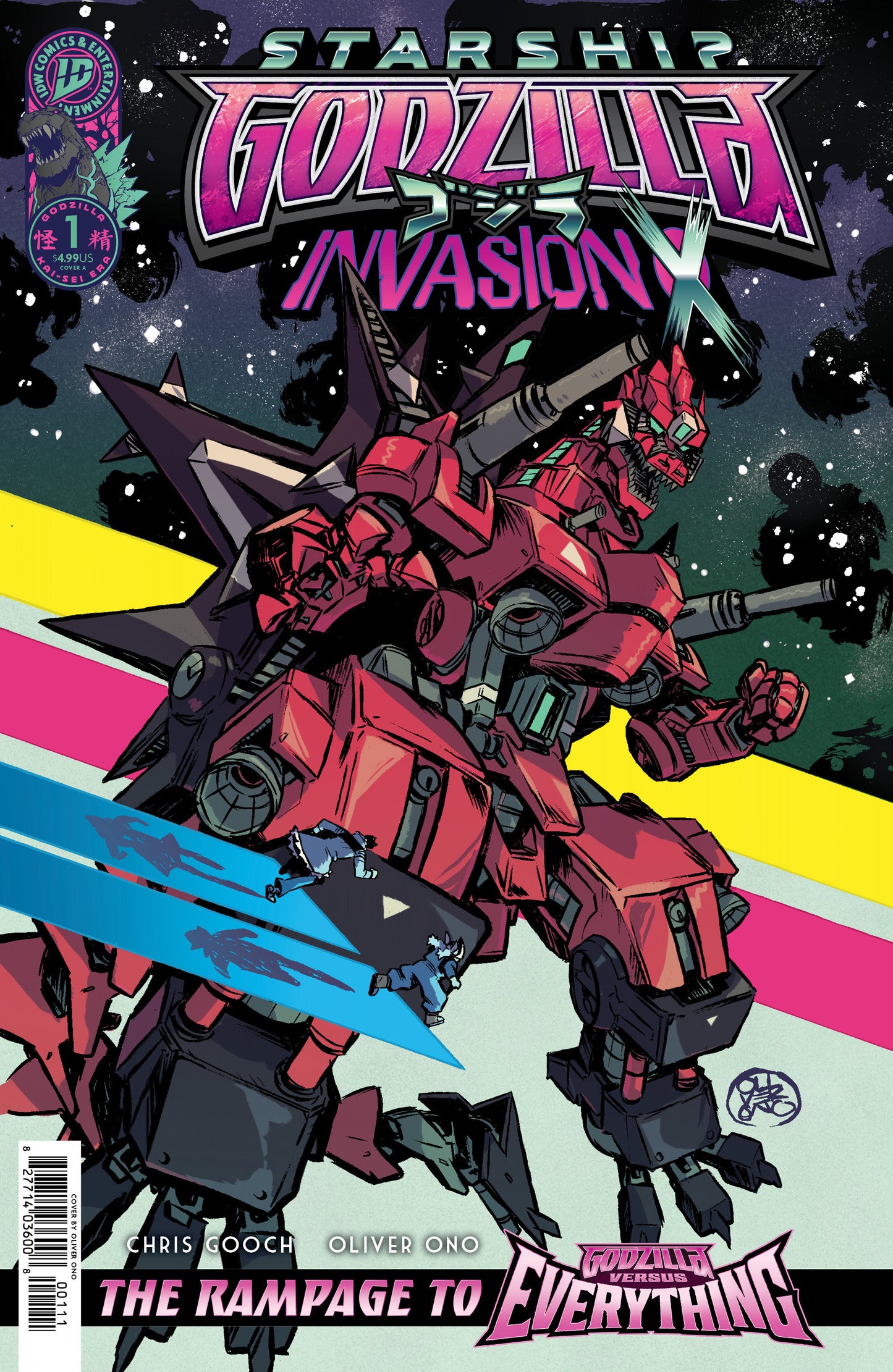 Starship Godzilla: Invasion X [Kai-Sei Era] #1 Cover A Oliver Ono