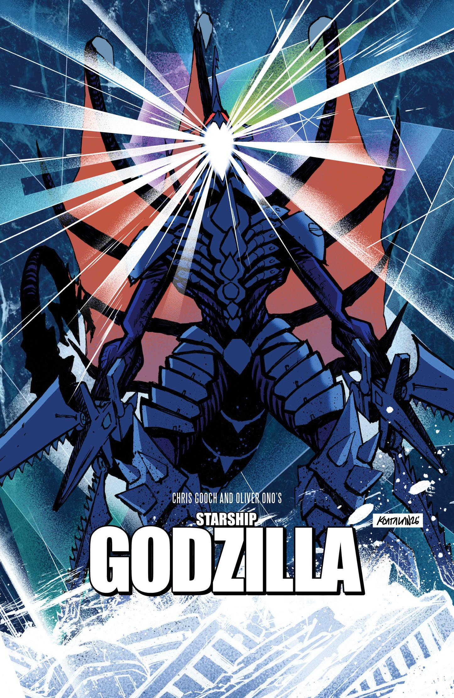 Starship Godzilla: Invasion X [Kai-Sei Era] #3 Cover B Kevin Anthony Catalan