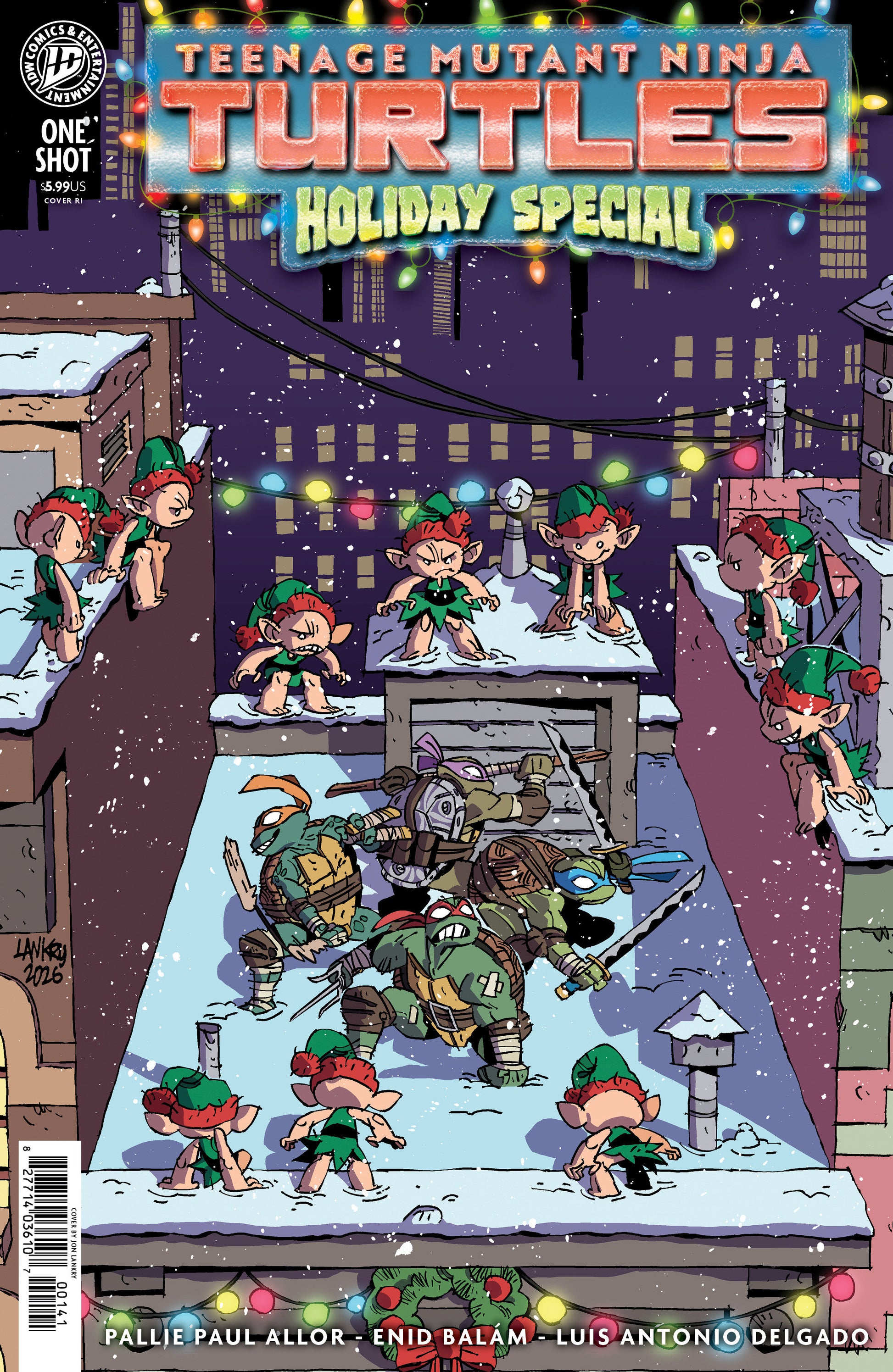 Teenage Mutant Ninja Turtles: Holiday Special Cover D 1:10 Jon Lankry