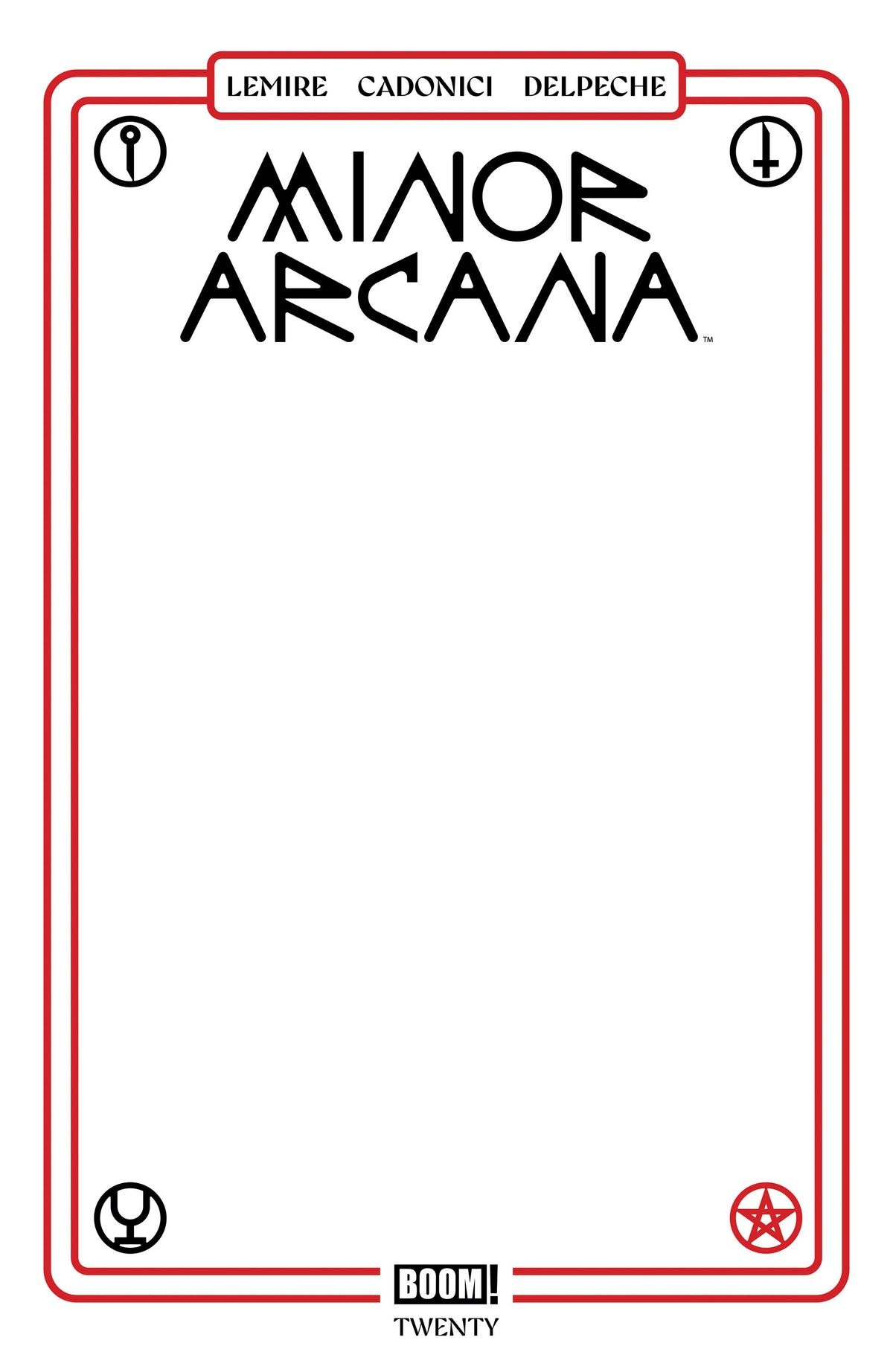 Minor Arcana #20 Cover C TBD Artist Blank Sketch