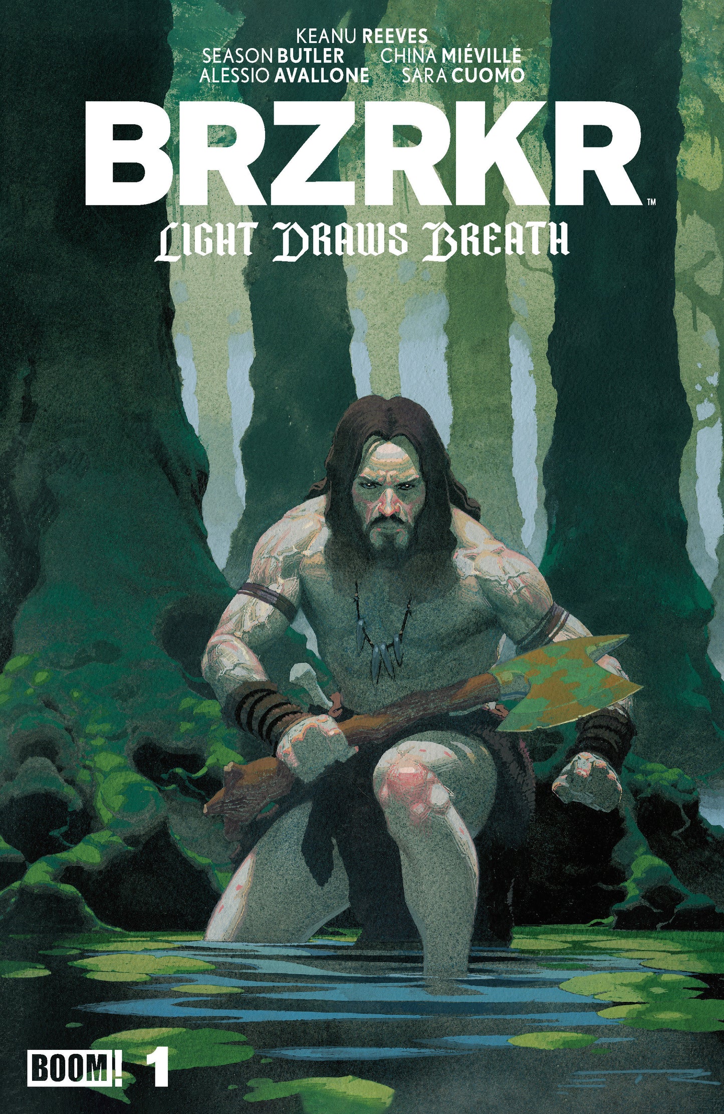 Comic book cover of 'BRZRKR: Light Draws Breath #1 A Main (Dressed, Ribic)'