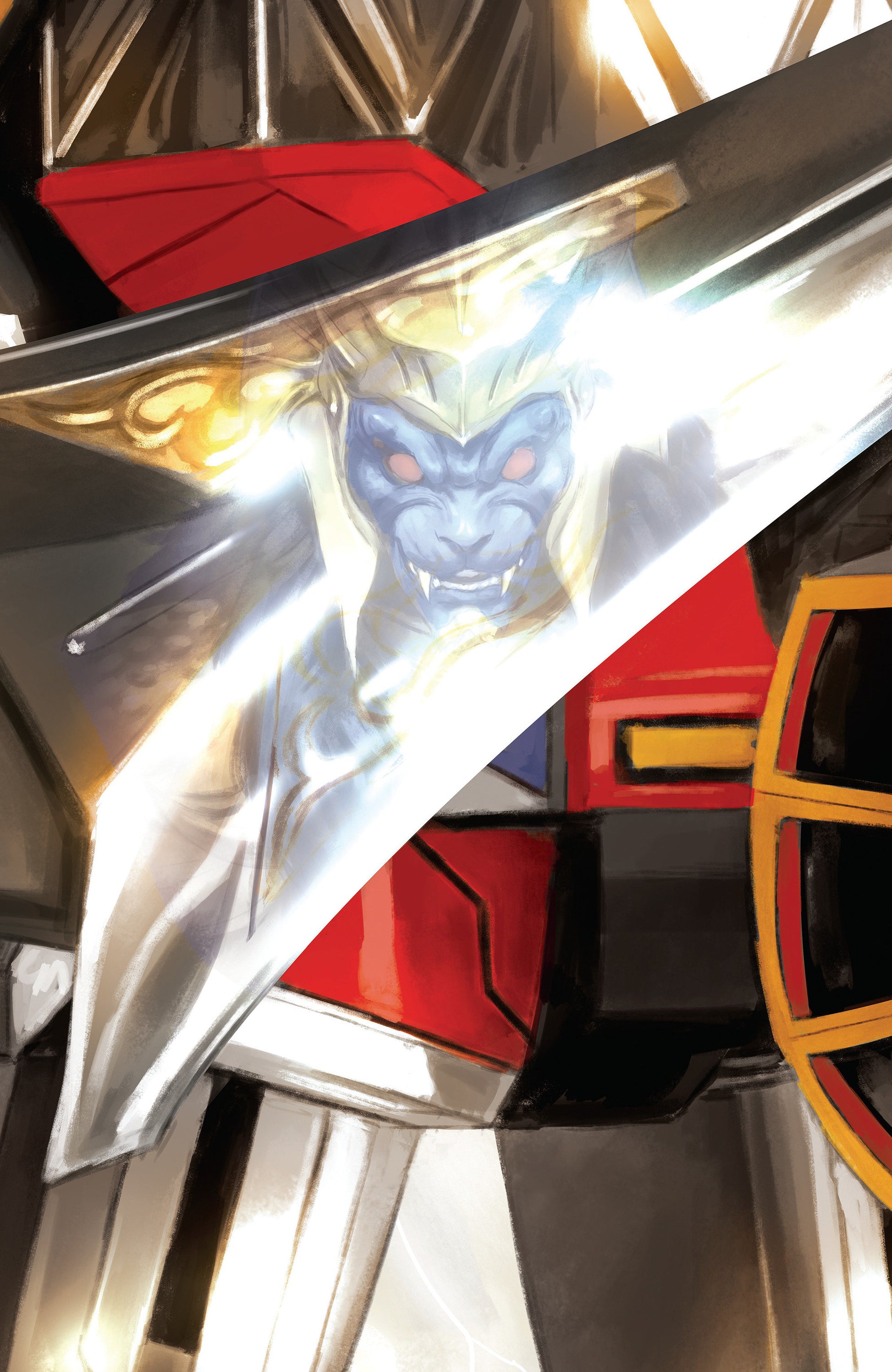 MIGHTY MORPHIN POWER RANGERS 2026 #5 Cover C Miguel Mercado Card Stock Connecting Megazord