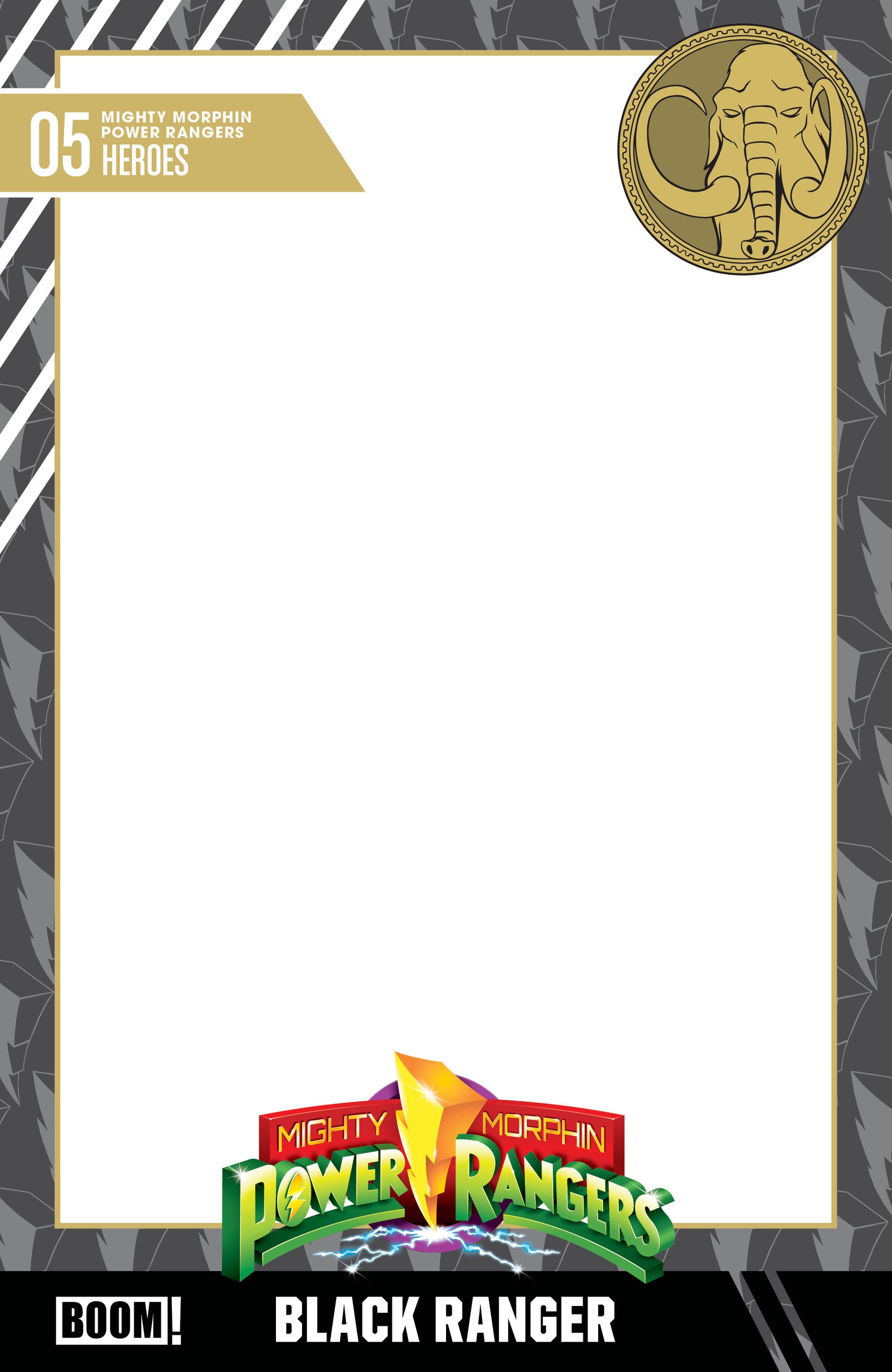 MIGHTY MORPHIN POWER RANGERS 2026 #5 Cover D TBD Artist Trading Card Blank Sketch