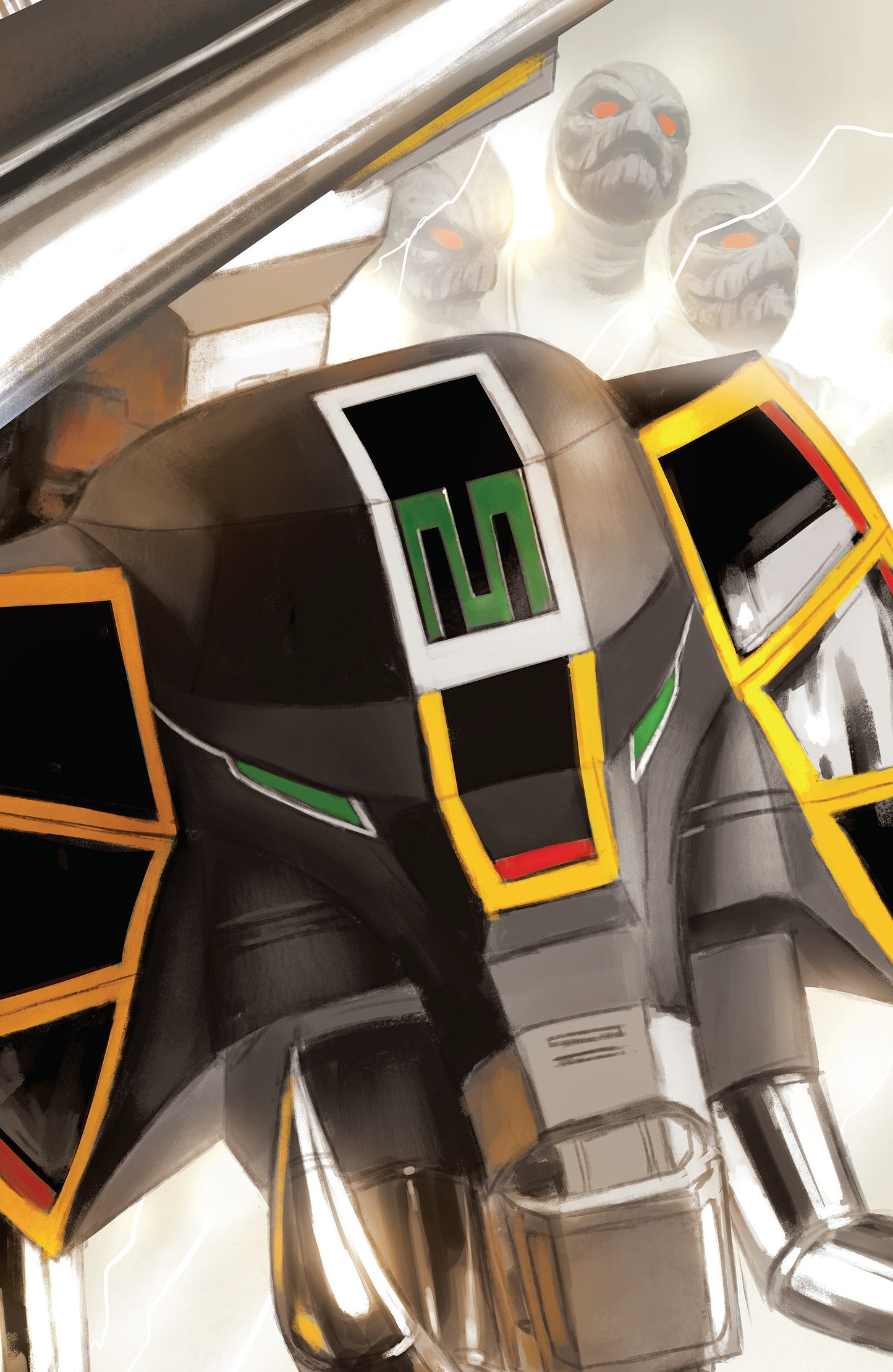 Mighty Morphin Power Rangers (2026) #6 Cover C Miguel Mercado Card Stock Connecting Megazord