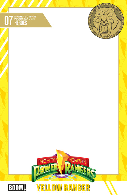 Mighty Morphin Power Rangers (2026) #7 Cover D TBD Artist Trading Card Blank Sketch