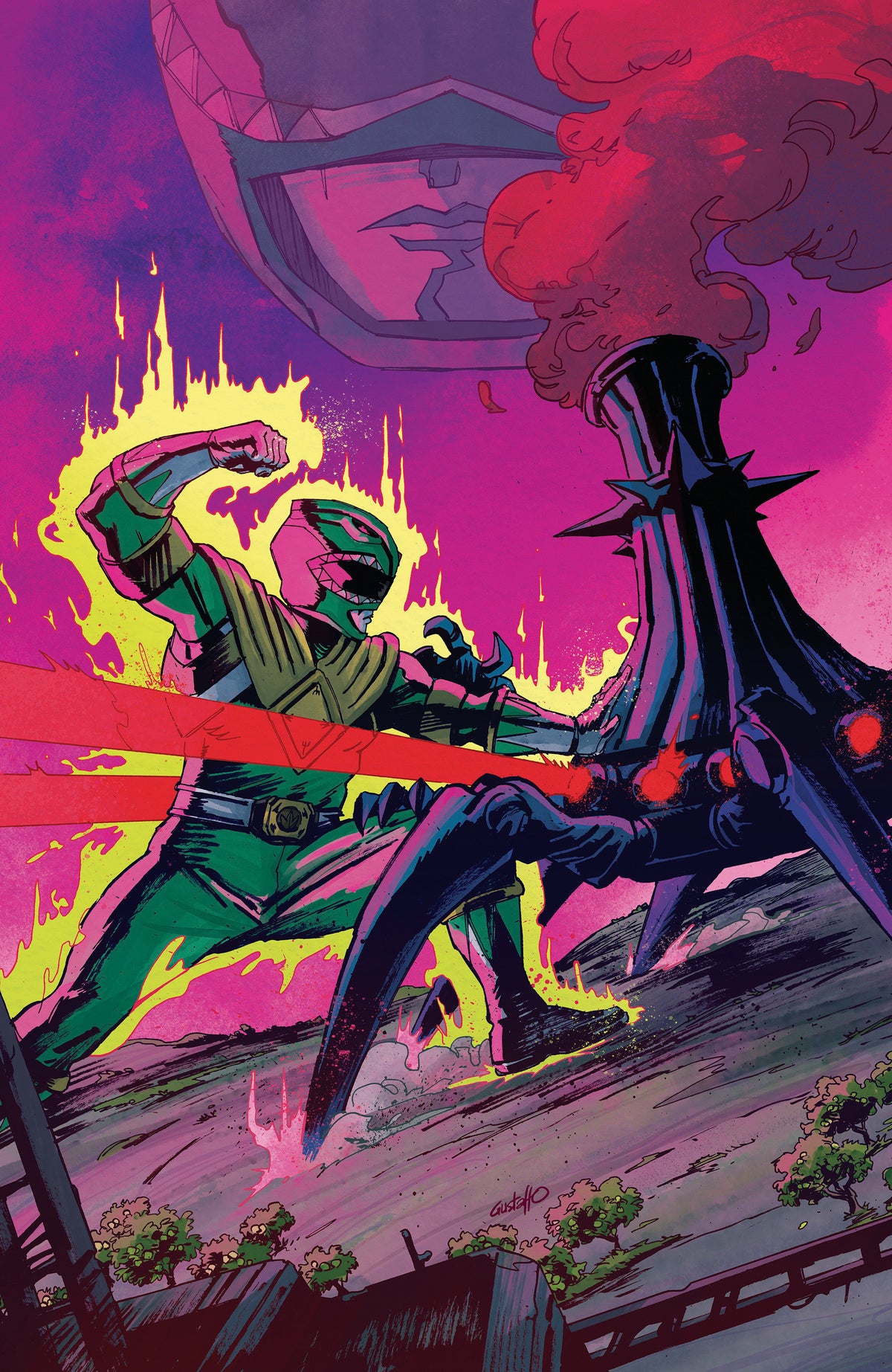 Power Rangers Green #5 Cover E 1:10 Gustaffo Vargas Foil