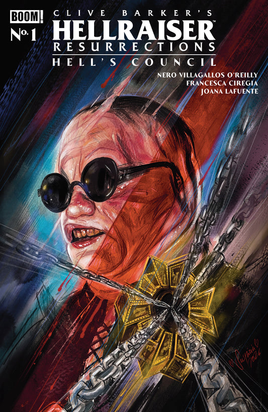 Comic book cover of 'Hellraiser: Resurrections - Hell's Council #1 A Main (Dressed, Vilchez)'