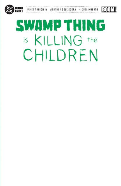 Swamp Thing is Killing the Children #1 Cover G Blank Sketch