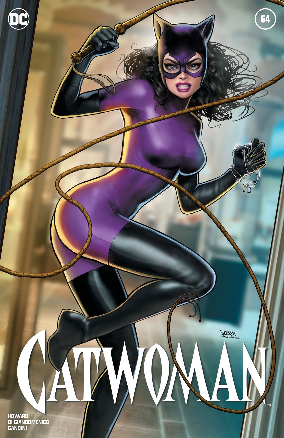 Catwoman #64 Nathan Szerdy Balent homage exclusive trade dress variant cover