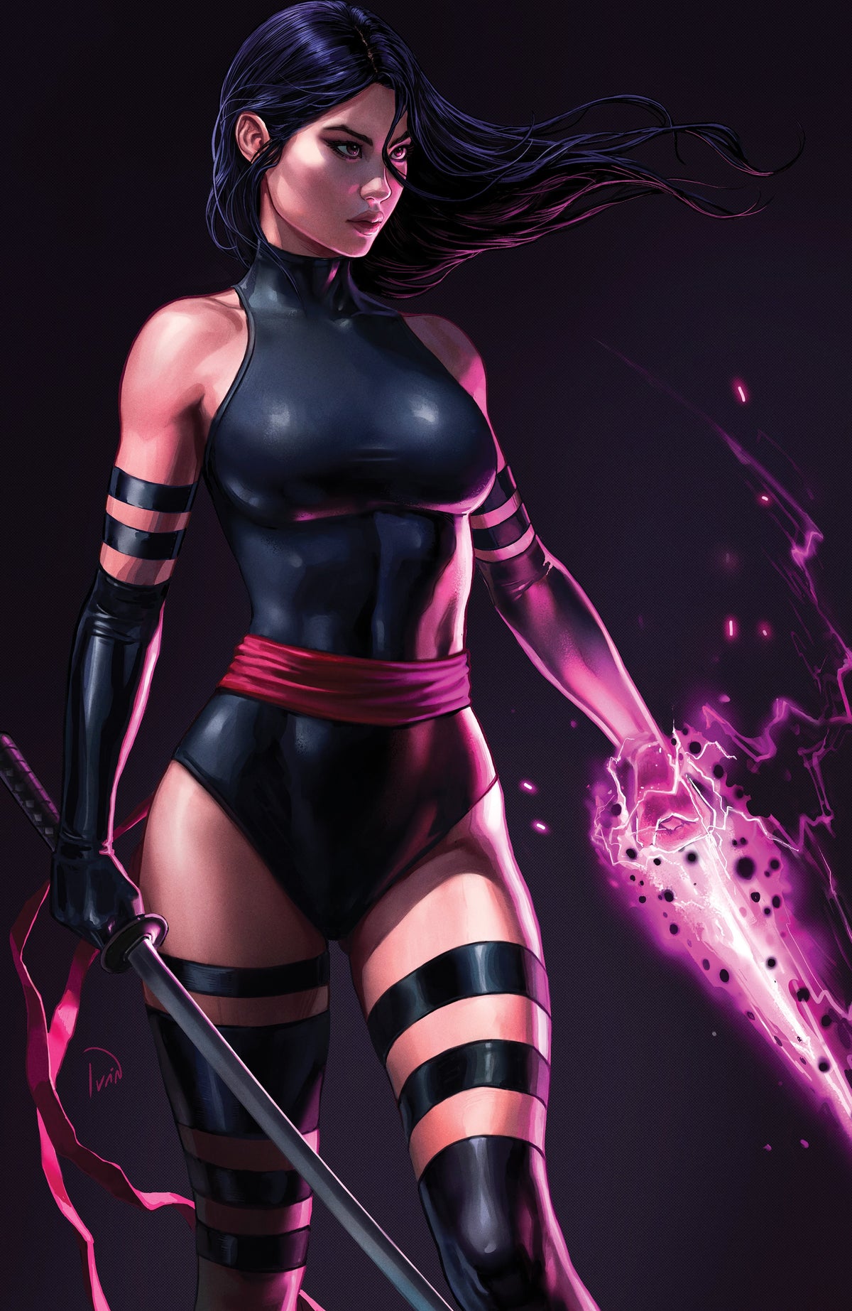 Psylocke #1 Ivan Talavera exclusive virgin variant cover
