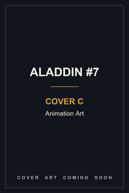 Aladdin #7 Cover C Animation Art - cover art coming soon