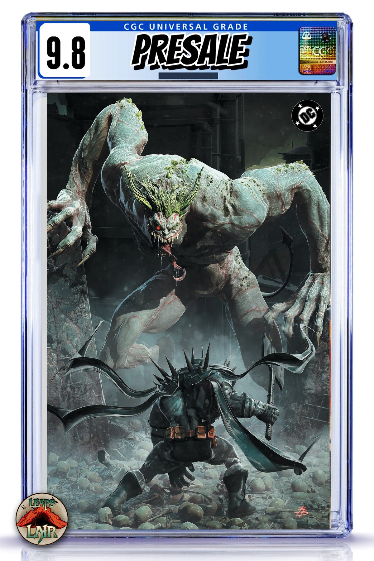 Absolute Batman Beyond Ark M #1 Bjorn Barends LeapsLair Exclusive - Virgin CGC 9.8 graded slab presale