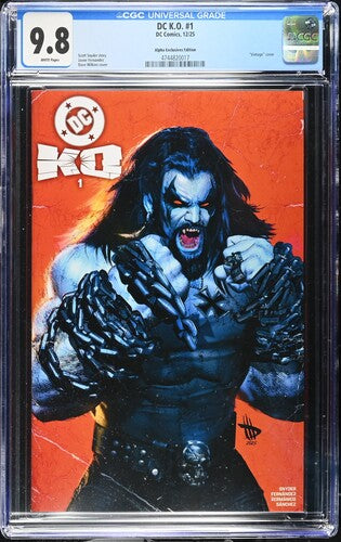 DC K.O. #1 Alpha Dave Wilkins LOBO Exclusives Edition CGC 9.8