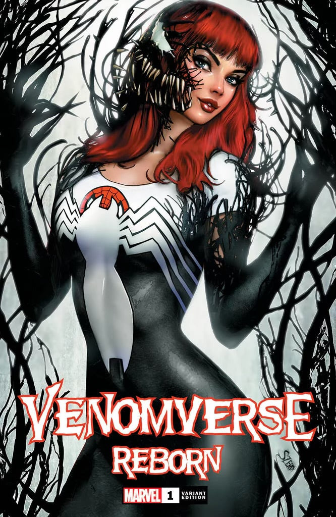 Venomverse Reborn #1 Nathan Szerdy exclusive trade dress variant cover — venomized Mary Jane