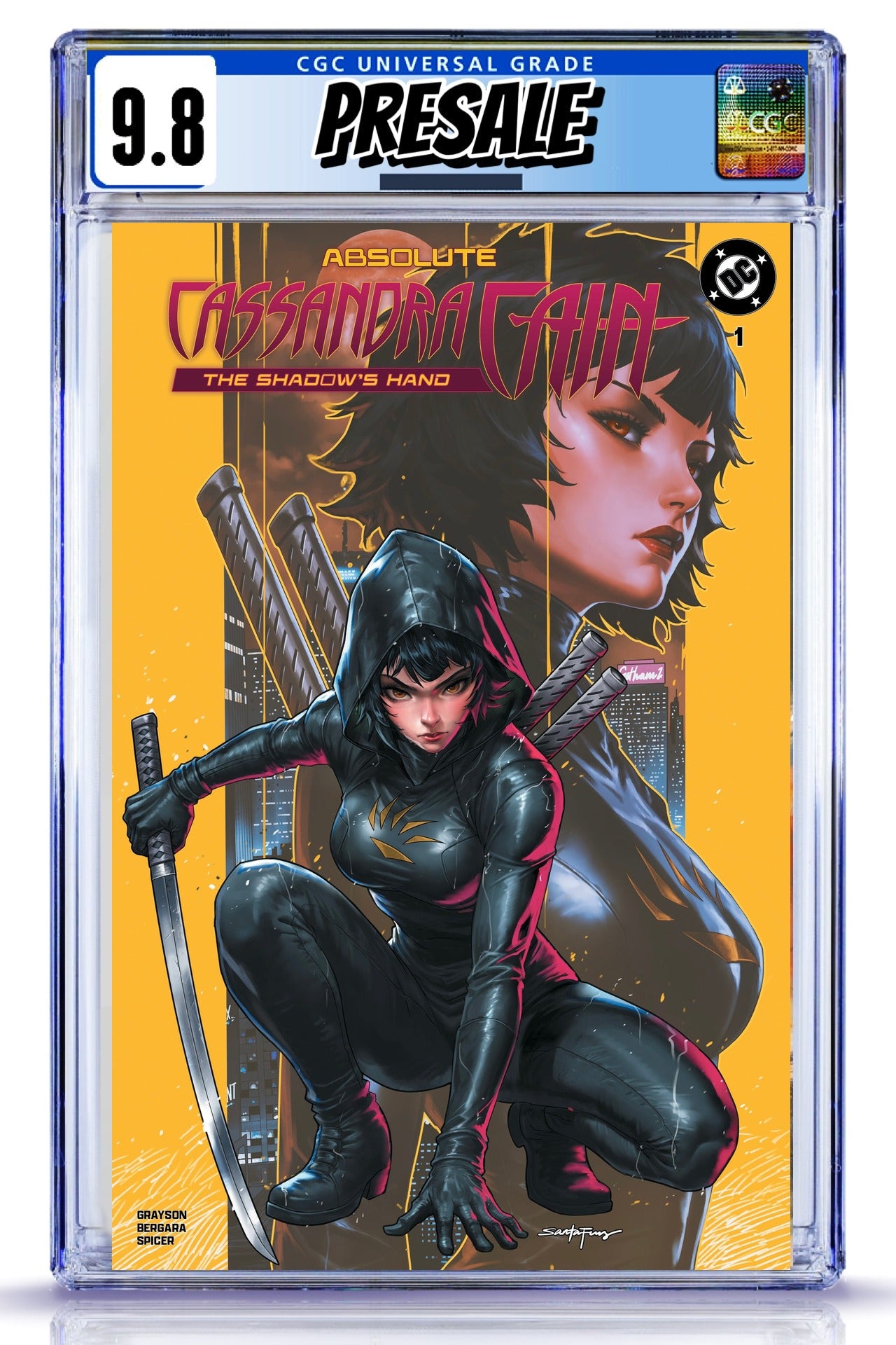 Absolute Cassandra Cain #1 Santa Fung Trade cover CGC 9.8 graded slab presale