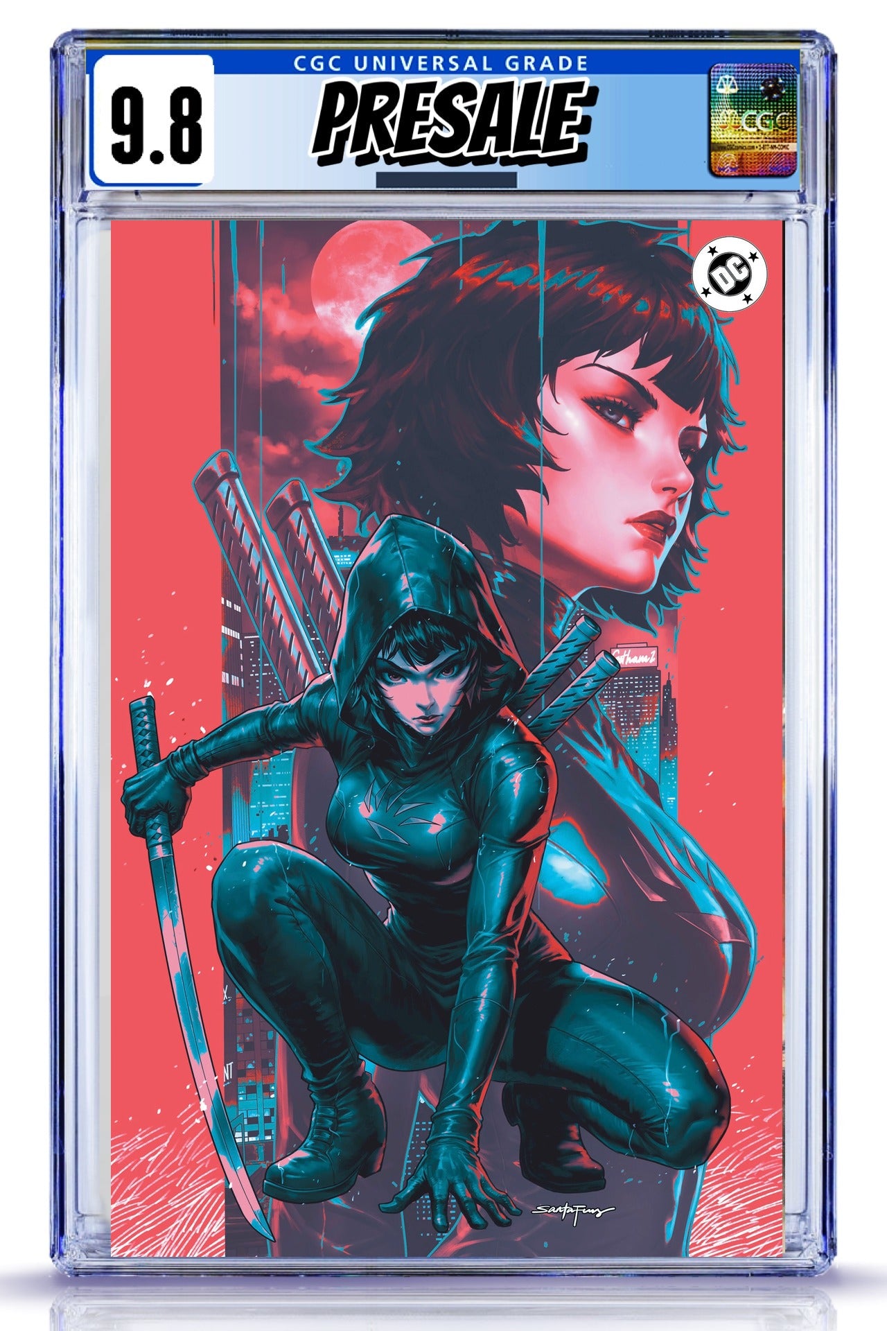 Absolute Cassandra Cain #1 Santa Fung Virgin Foil cover CGC 9.8 graded slab presale