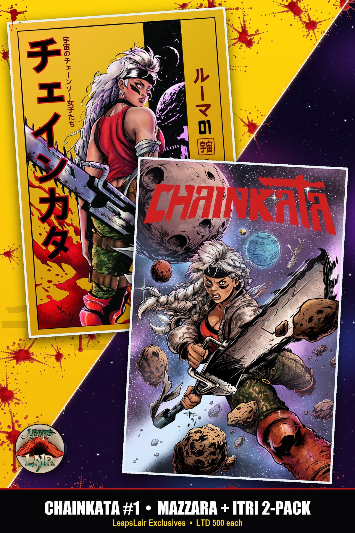 Chainkata #1 Aurelio Mazzara & Marco Itri LeapsLair Exclusive 2-Pack Set - both covers