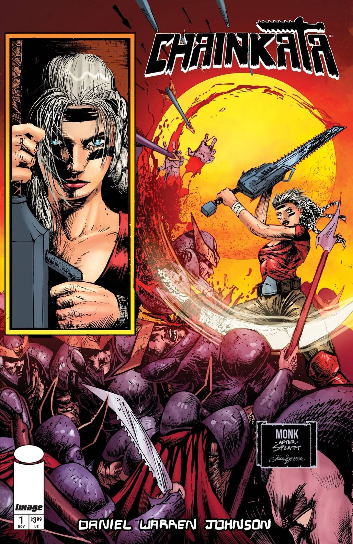 Chainkata #1 Jeff Monk Color Wraparound Foil cover