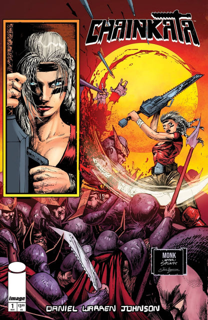 Chainkata #1 Jeff Monk Color Wraparound Foil cover