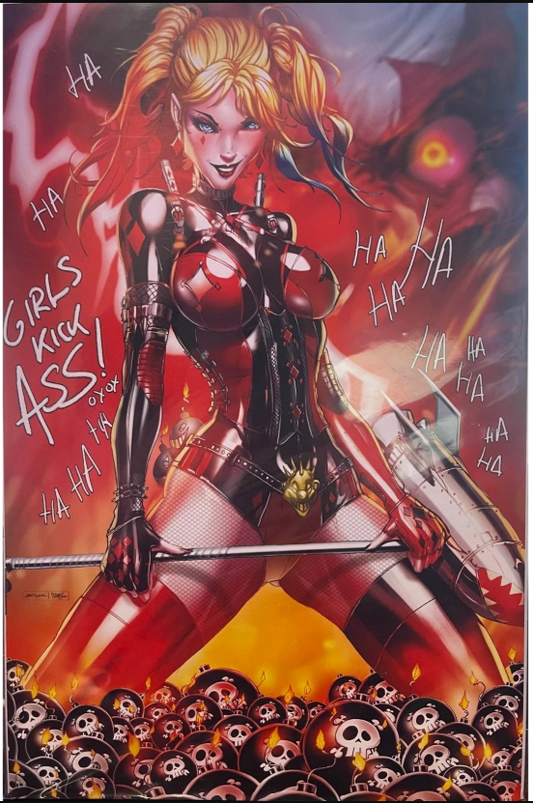 Power Hour #2 Harley Quinn Cosplay Jamie Tyndall - Jamie Tyndall Kickstarter SIGNED W/ COA