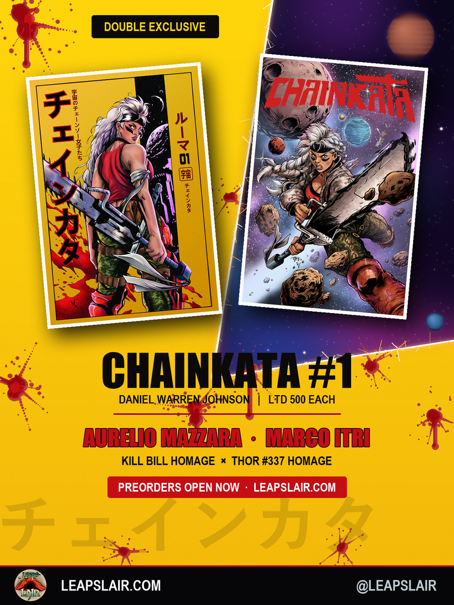 Chainkata #1 Aurelio Mazzara and Marco Itri LeapsLair double exclusive, LTD 500 each, preorders open now