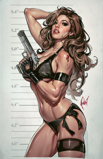 Gun Honey Collision Course #3 Cedric Poulat Exclusive Virgin Variant A Black LTD 500