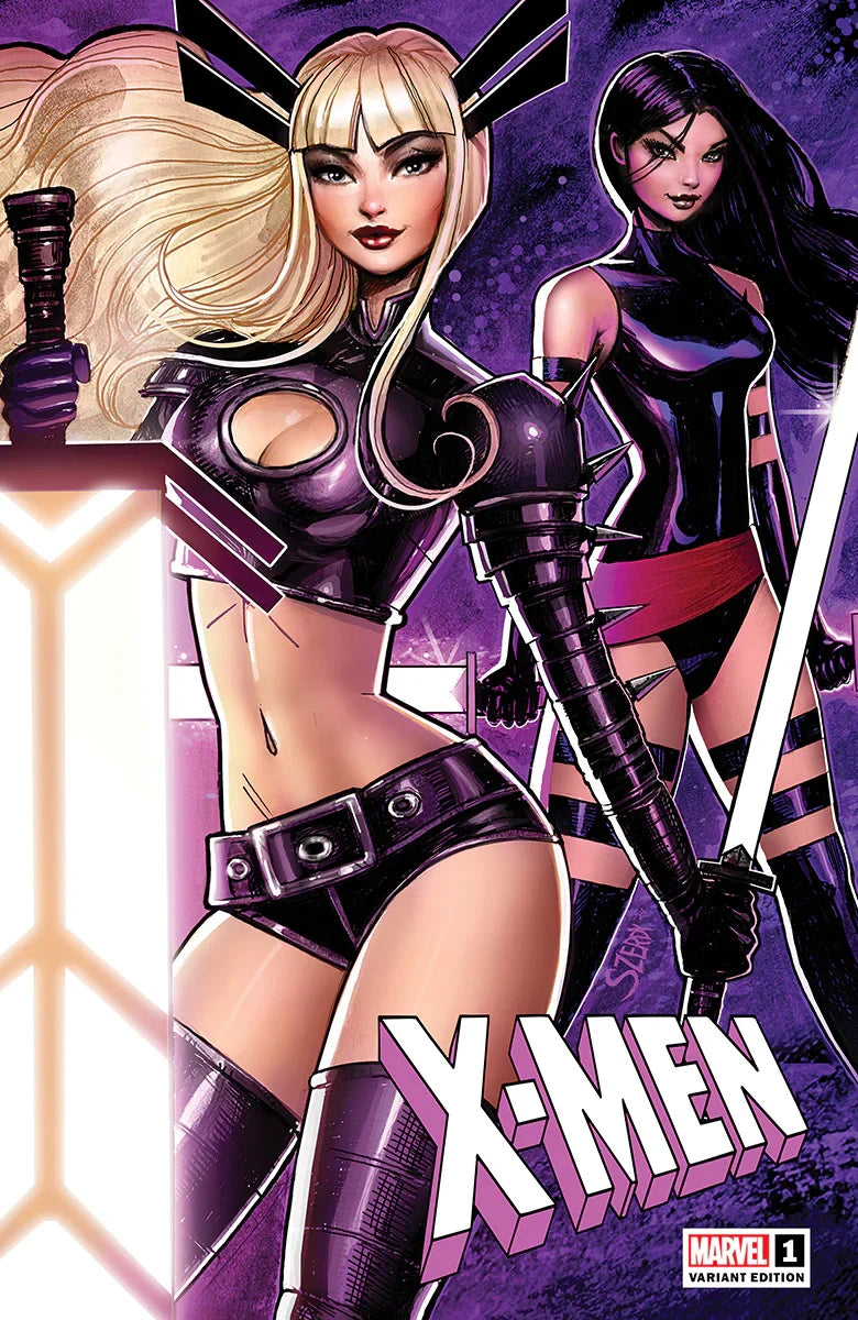 X-Men #1 Nathan Szerdy exclusive trade dress variant cover — Magik and Psylocke