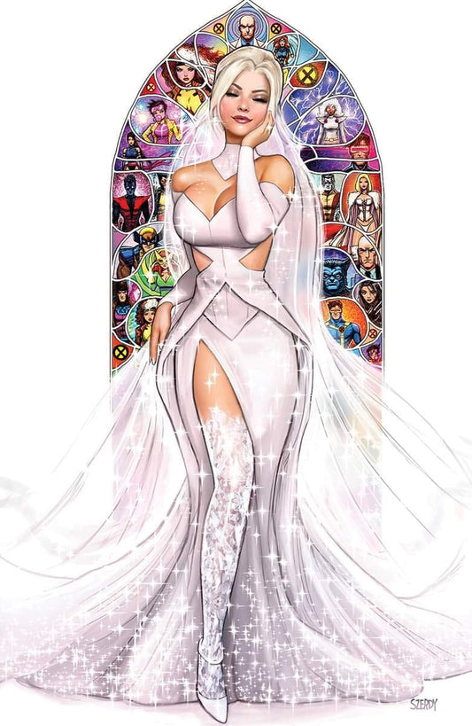 Invincible Iron Man #10 Nathan Szerdy Emma Frost wedding exclusive virgin foil variant cover
