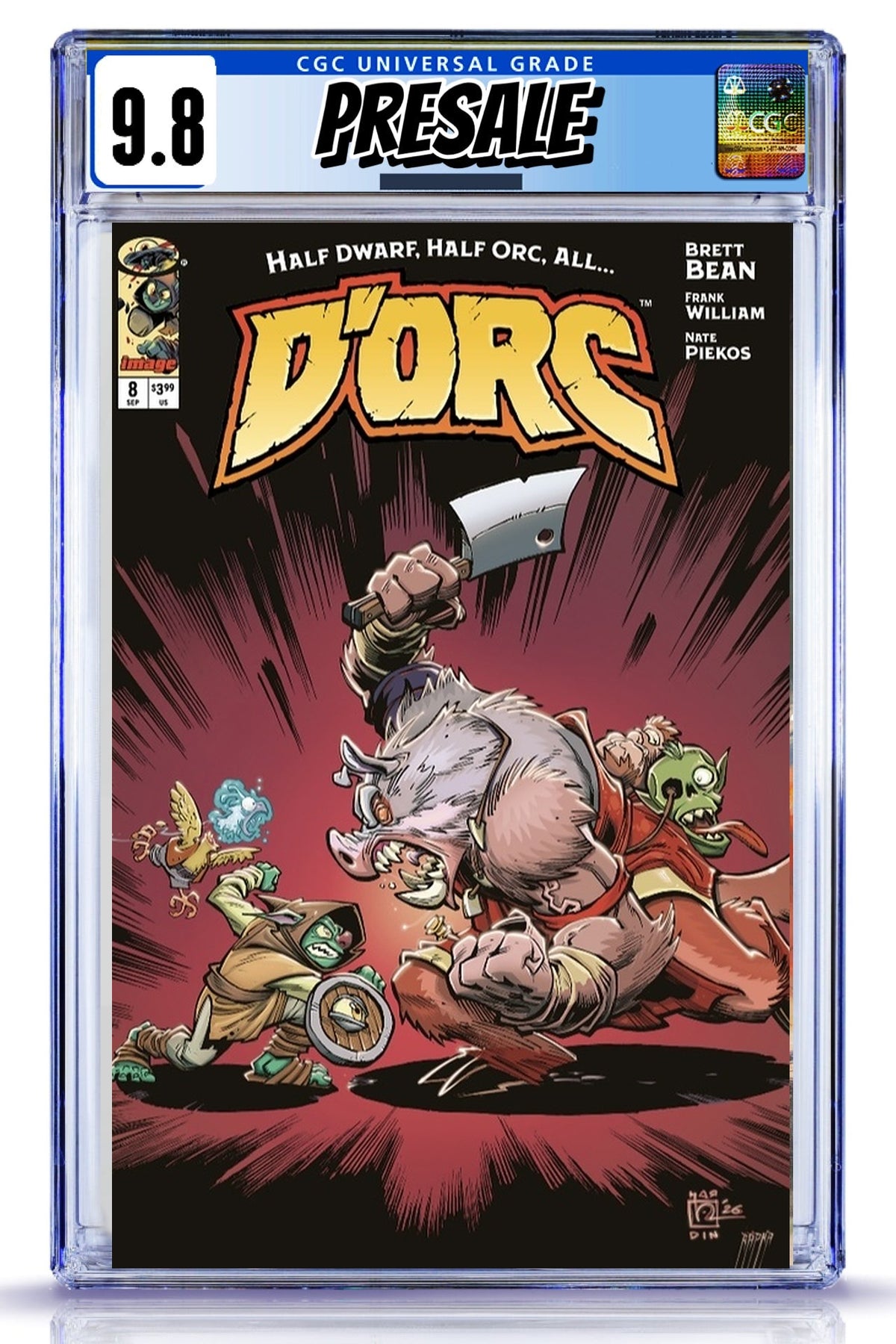 D'orc #8 Chad Hardin LeapsLair Exclusive - CGC 9.8 graded copy