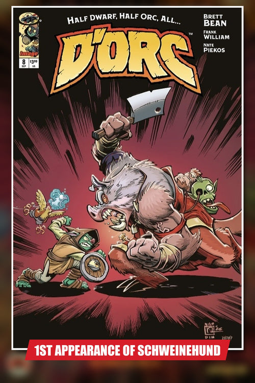 D'orc #8 Chad Hardin LeapsLair Exclusive LTD 500, 1st appearance of Schweinehund