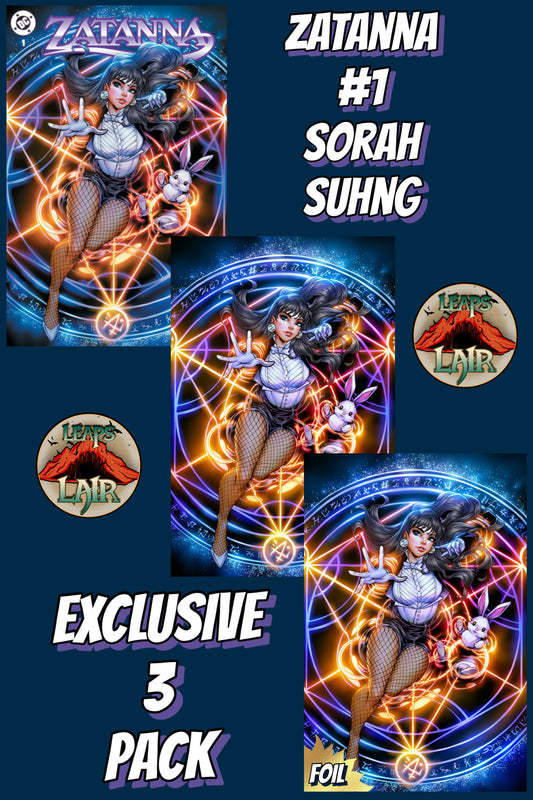Zatanna #1 Suhng Trade Virgin Foil 3 Pack LeapsLair PREORDER 4/29