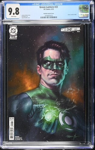 Green Lantern #22 Lucio Parrillo Card Stock Variant CGC 9.8