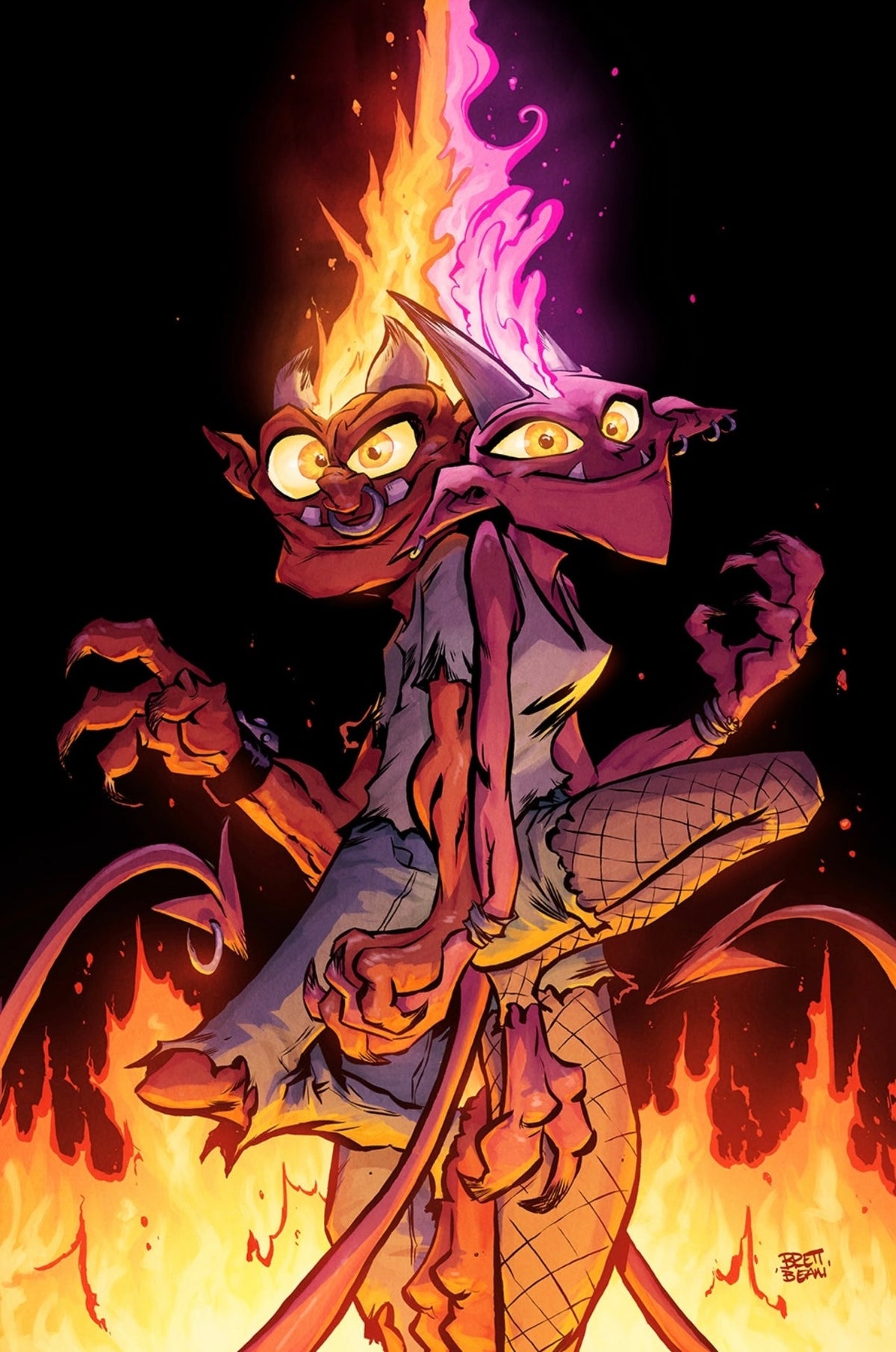 Lucky Devils #1 Brett Bean exclusive virgin variant cover