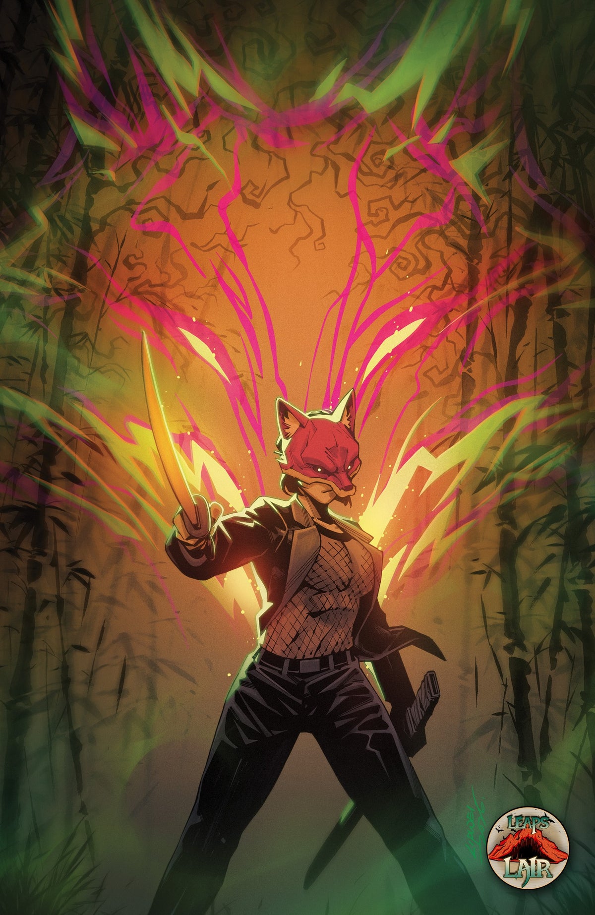 Exquisite Corpses Fox Mask Killer #2 Lip Wei Chang LeapsLair Exclusive - virgin cardstock cover