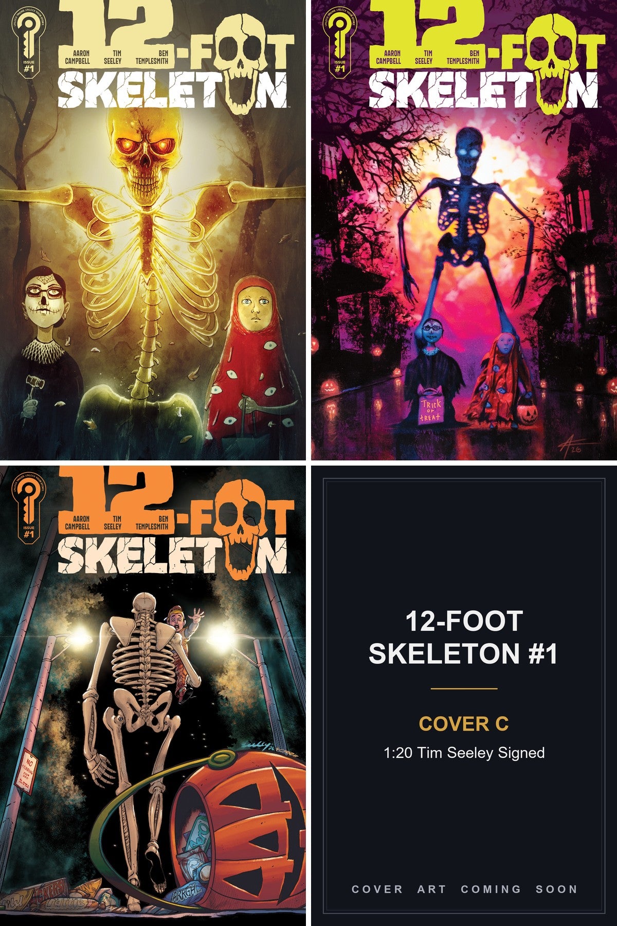12-Foot Skeleton #1 cover collage - Cover C art coming soon