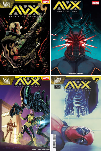 Alien vs. X-Men #2 cover collage