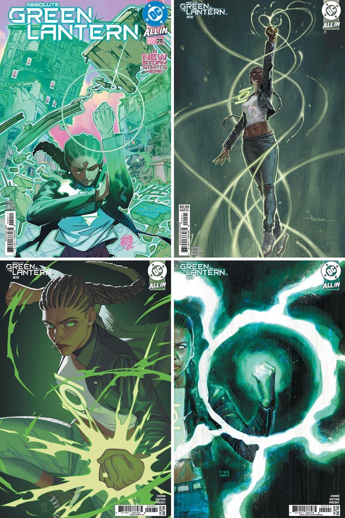 Absolute Green Lantern #20 cover collage