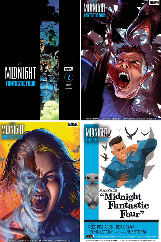 Midnight Fantastic Four #2 cover collage