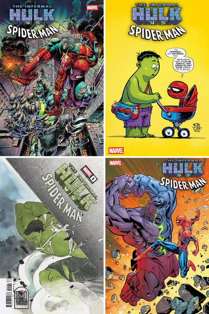 Infernal Hulk vs. Spider-Man #1 cover collage
