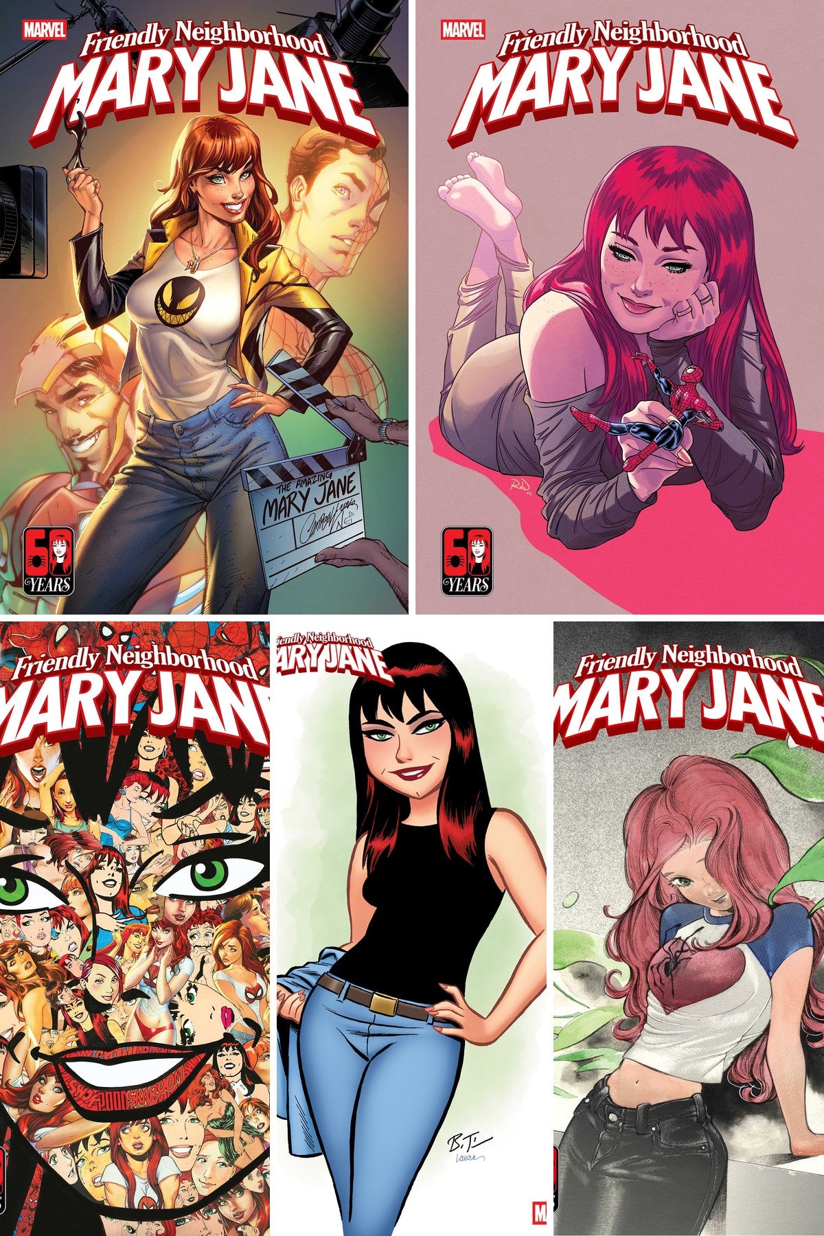 Friendly Neighborhood Mary Jane #1 cover collage