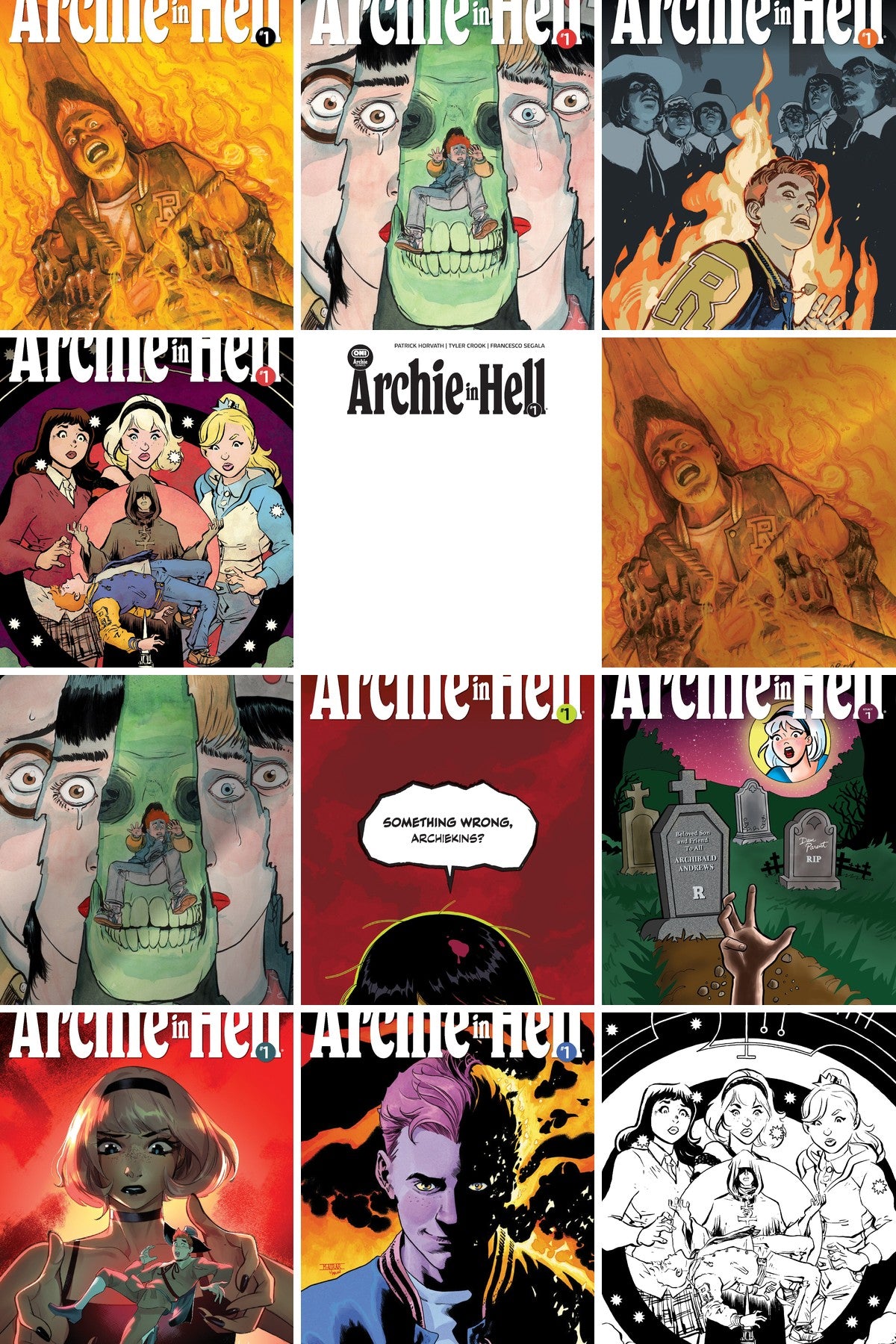 Archie in Hell #1 cover collage