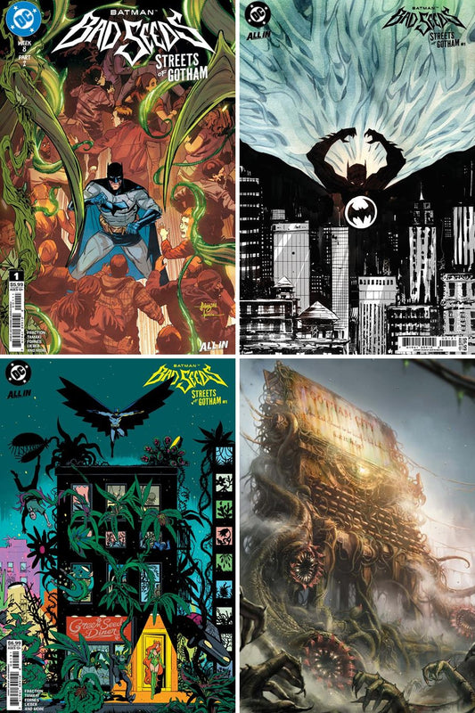Batman Bad Seeds: Streets of Gotham #1 cover collage